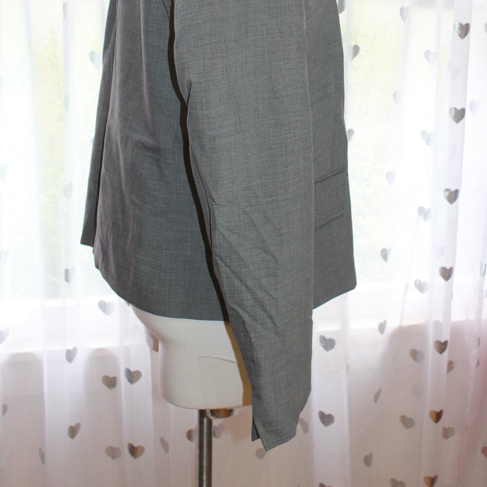 #503 Talbots Grey Dress Jacket Blazer Size 16 - Picture 4 of 9